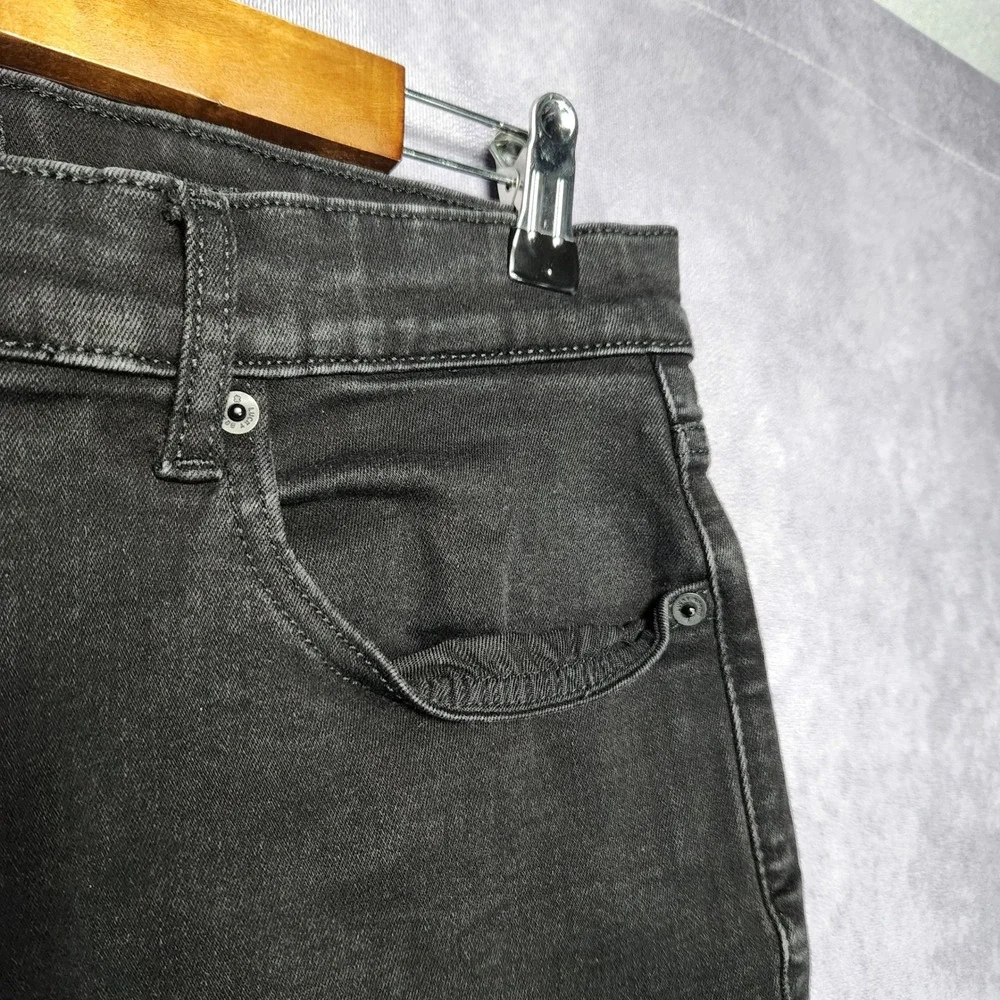 Lucky Brand 410 Athletic Straight Black Denim Jeans Men's‎ 34x30 Stretch